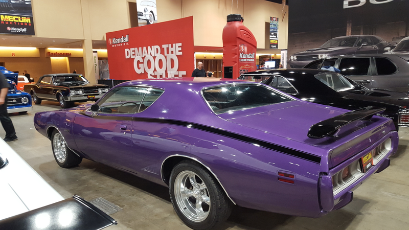 Charger with a 440 (73?). Went for $18k. Looks gorgeous within 10 feet but there’s as much filler as metal down low...